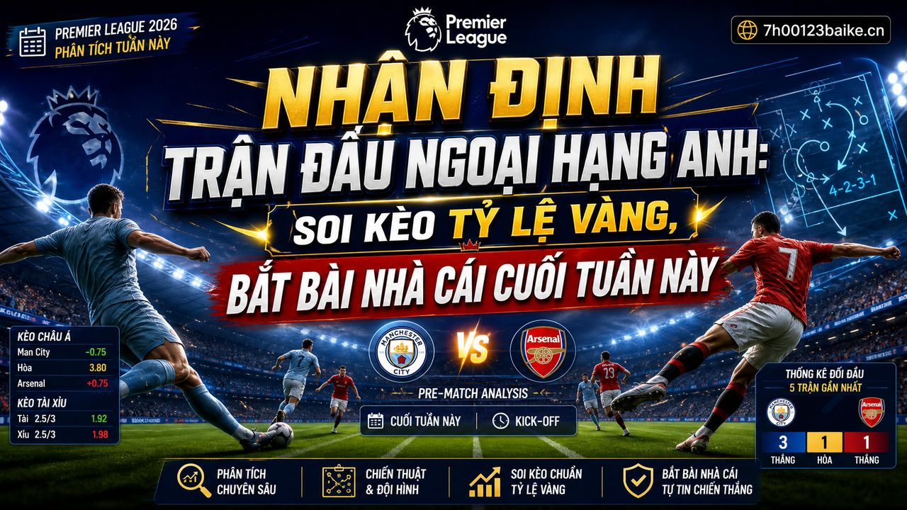 Nhận định trận đấu Ngoại hạng Anh: Soi kèo tỷ lệ vàng, bắt bài nhà cái cuối tuần này
