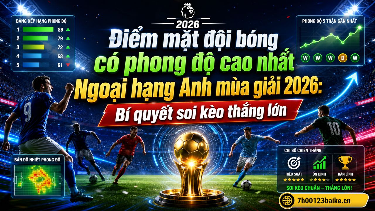 Điểm mặt đội bóng có phong độ cao nhất Ngoại hạng Anh mùa giải 2026: Bí quyết soi kèo thắng lớn